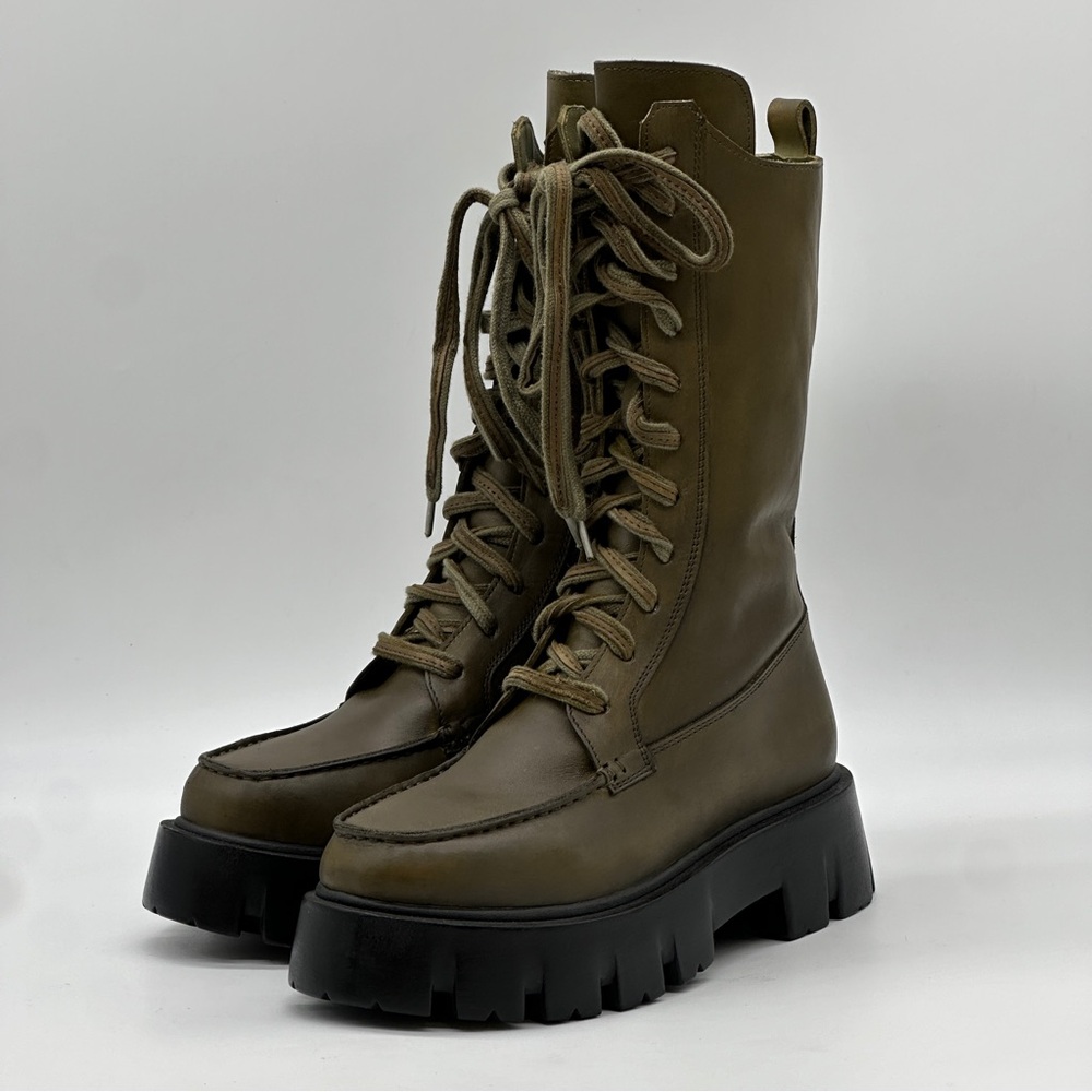 Free People Olive NWOT Combat Boots 6.5 - Picture 3 of 10